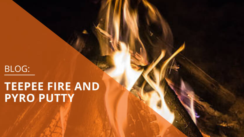 The text of the blog title is imposed over a photo of a fire